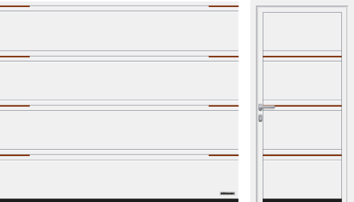 Prelis L (LPU 67 Thermo, LPU 42) Motív 500 s priebežnými ozdobnými prvkami so vzhľadom ušľachtilej ocele alebo dreva